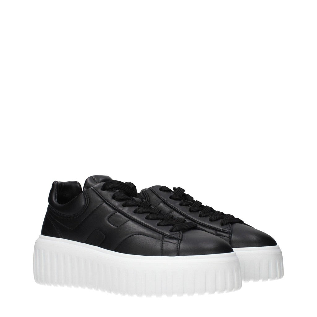 Hogan H-Stripes Sneakers met rubberen zool – Zwart
