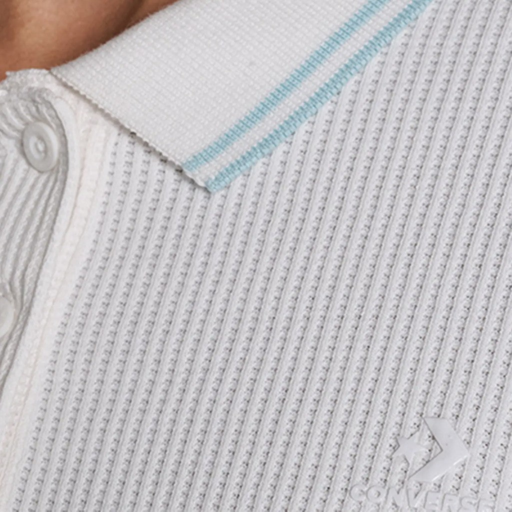 Converse Cropped polo met korte mouwen – Wit