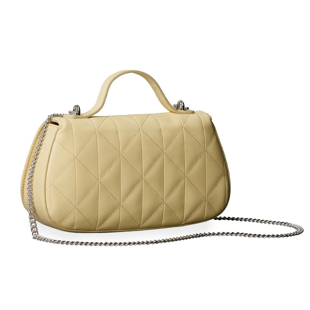 Calvin Klein Handtas met magneetsluiting en schouderband – Lichtgeel