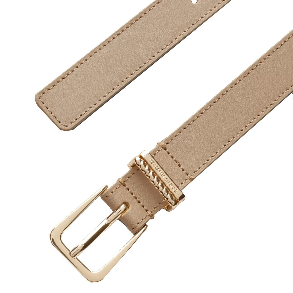 Tommy Hilfiger Leren riem Dames – Beige