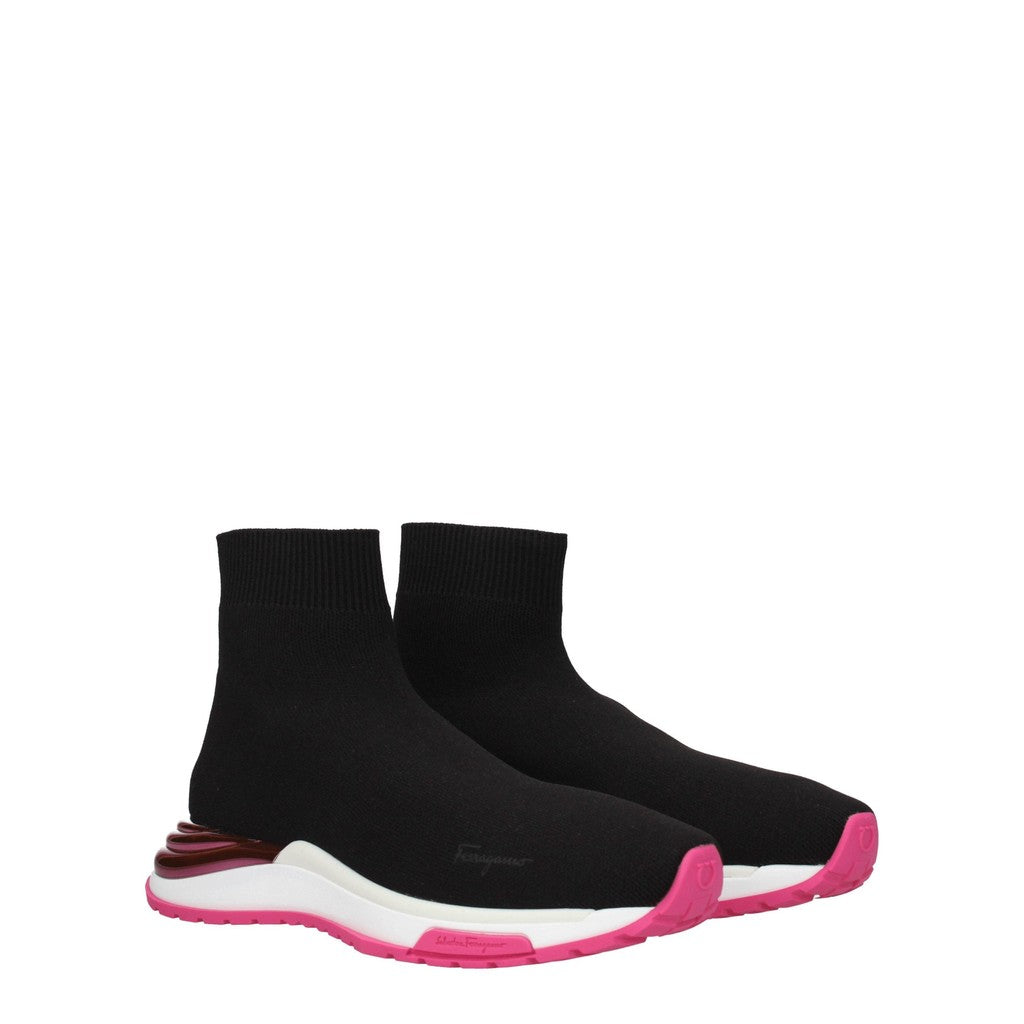 Salvatore Ferragamo Ninette Sneakers van stof – Zwart