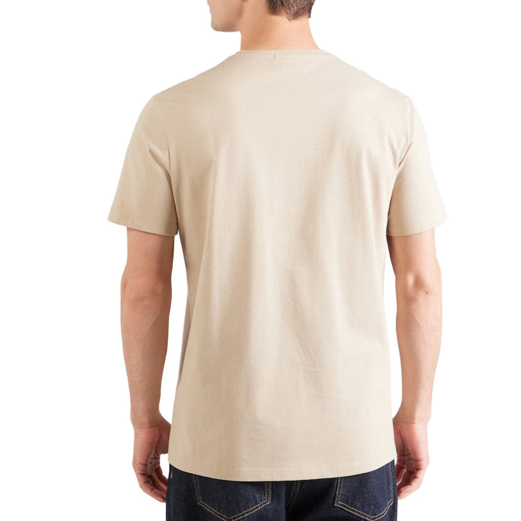 Calvin Klein T-shirt met geborduurd logo – Beige