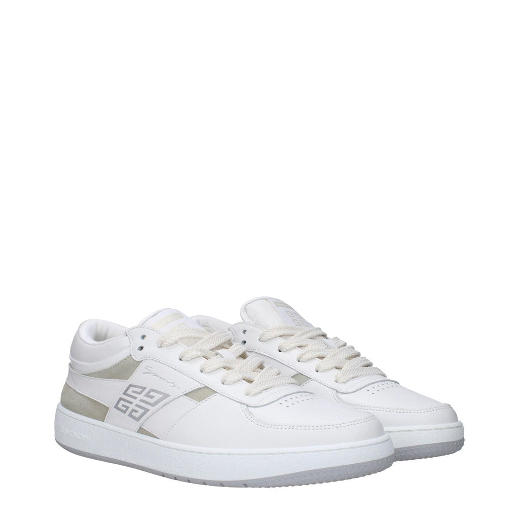 Givenchy Sneakers van leer en suède met rubberen zool – Wit / Beige