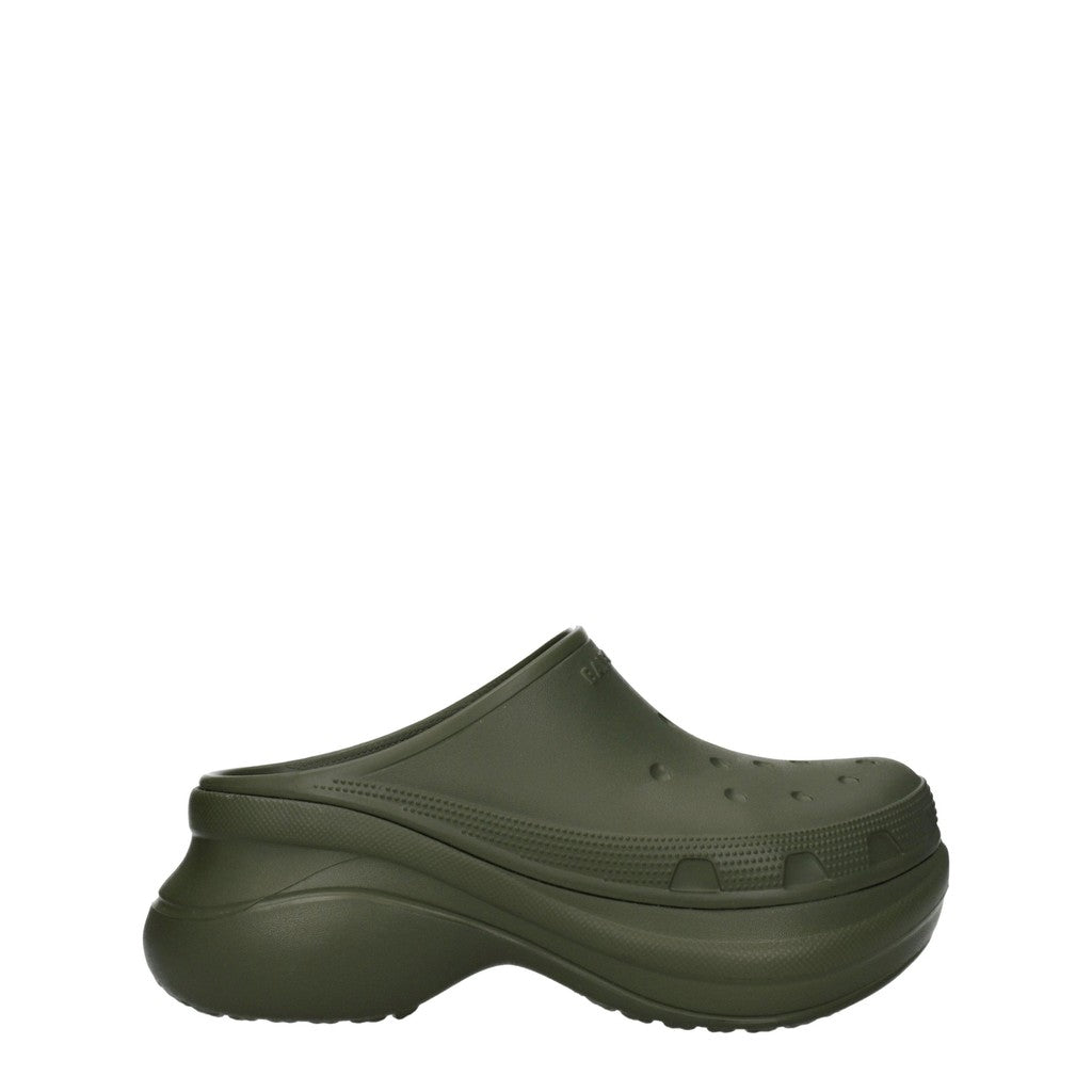 Balenciaga Rubberen muiltjes met plateauzool – Groen