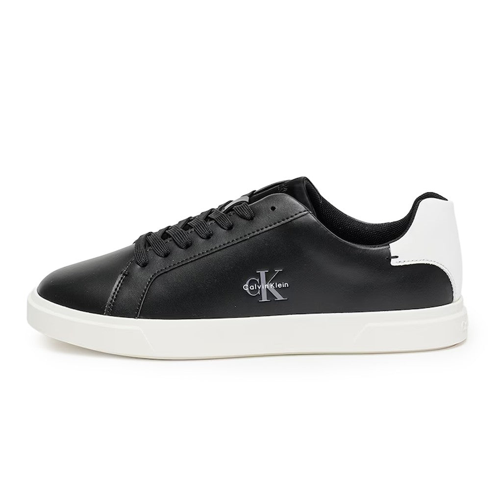 Calvin Klein Tweekleurige sneakers met veters en logo – Zwart / Wit