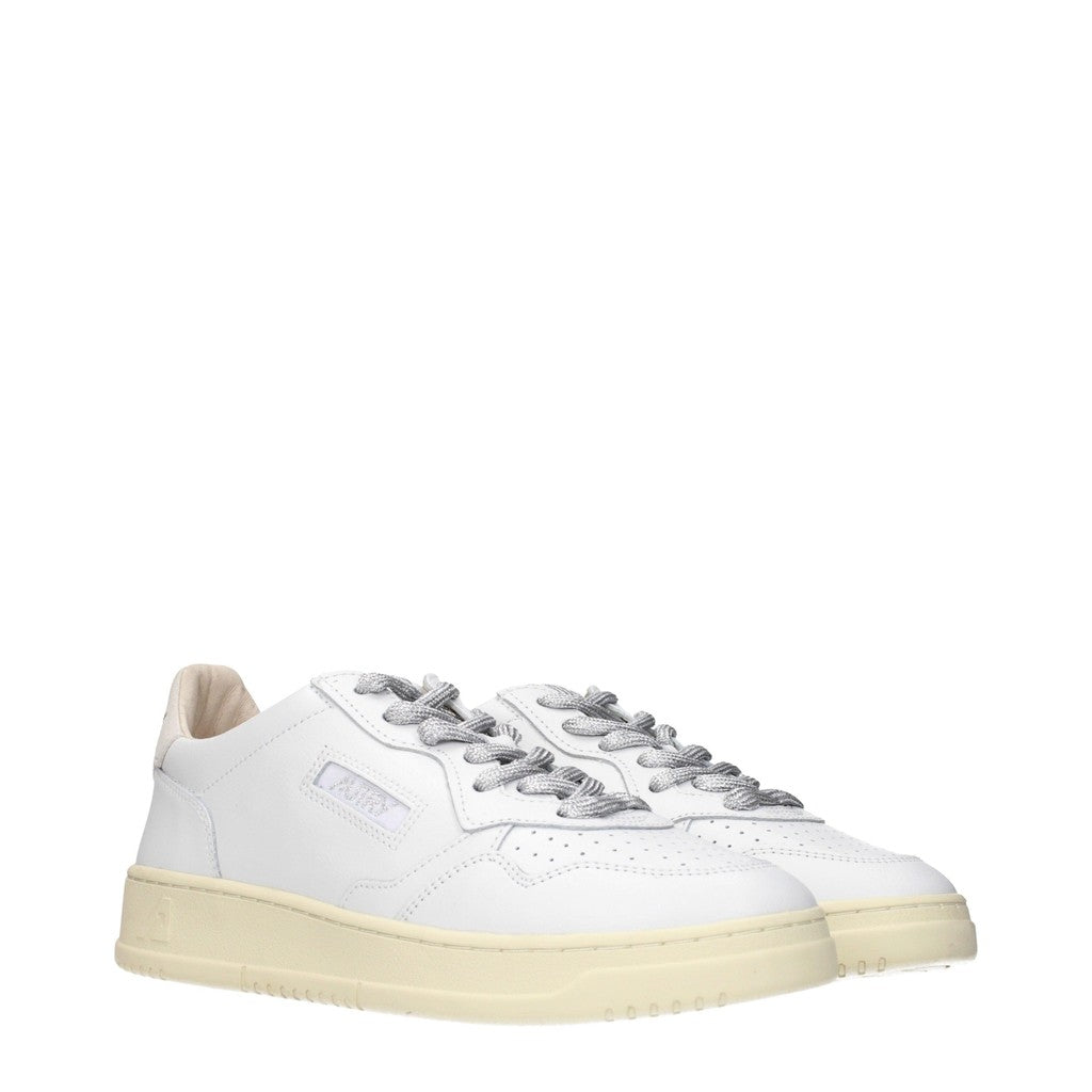 Autry Medalist Sneakers van leer en suède met veters – Wit