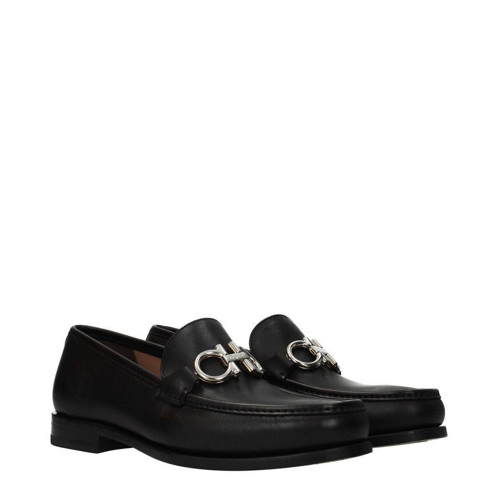 Salvatore Ferragamo Rolo Loafers – Zwart