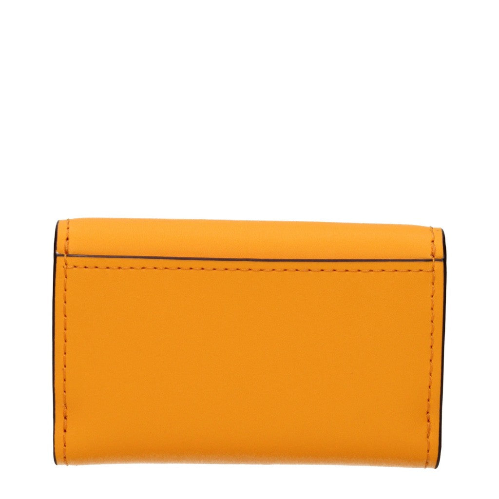 Michael Kors Lyra Portemonnee met drukknoop – Oranje