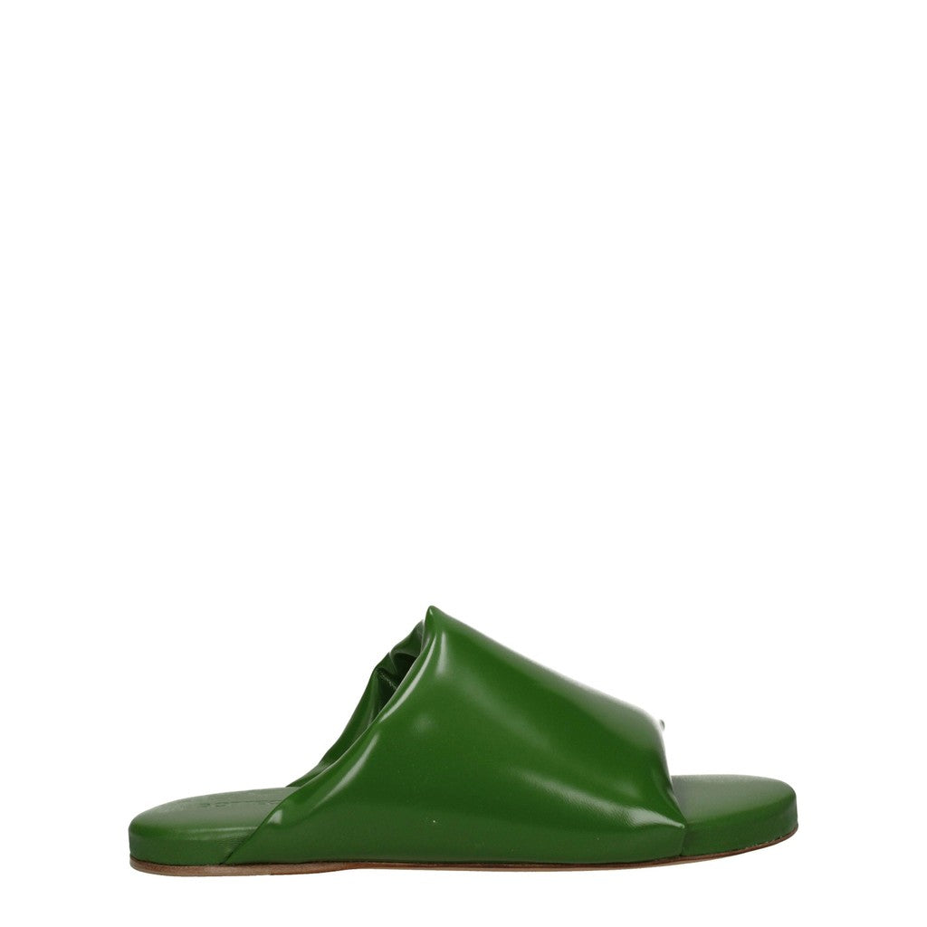 Bottega Veneta Leren sandalen met leren zool – Groen