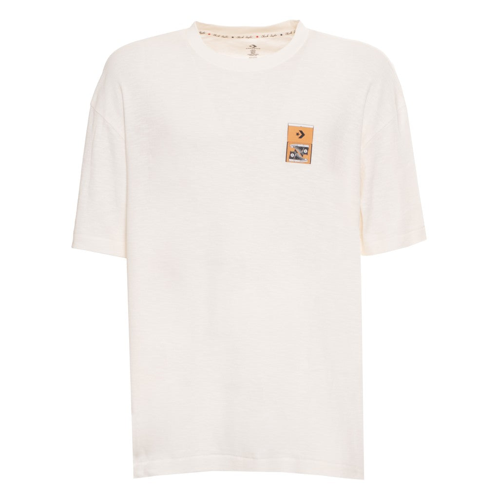 Converse T-shirt met ronde hals en bedrukt logo – Wit