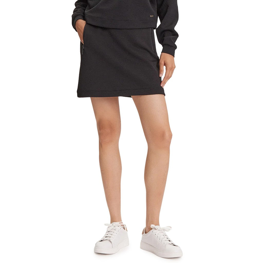 Guess Minirok met trekkoord – Zwart