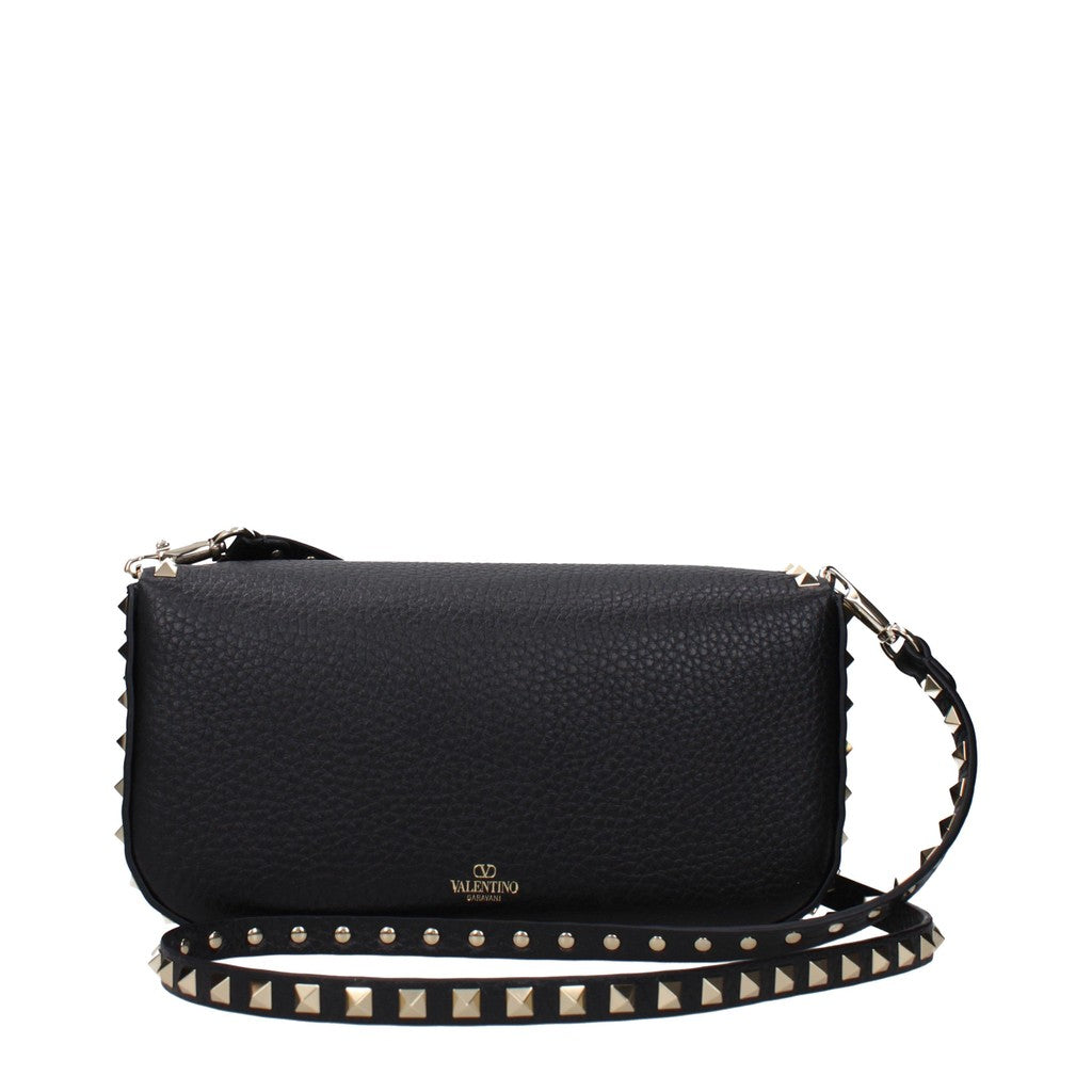 Valentino Garavani Langwerpige crossbodytas – Zwart
