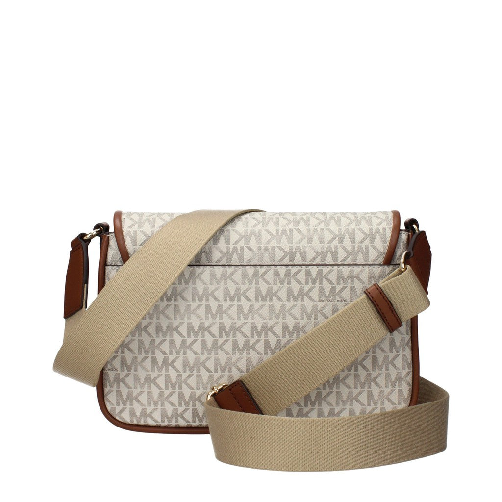Michael Kors Bradshaw Crossbodytas met drukknoop – Beige / Bruin