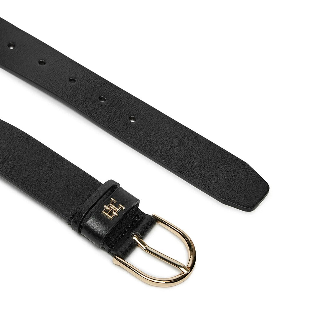 Tommy Hilfiger Leren riem Dames – Zwart