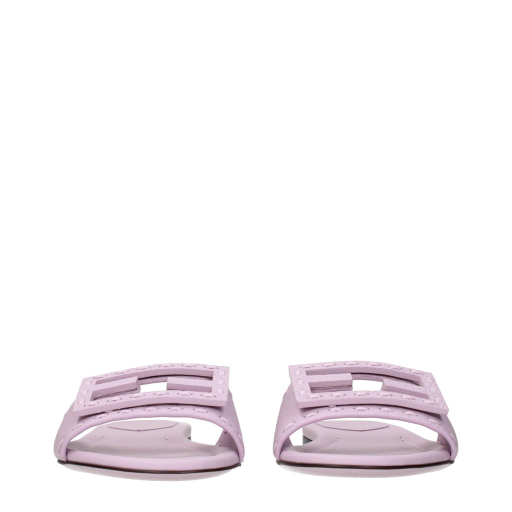 Fendi Sandalen met open neus en leren zool – Roze