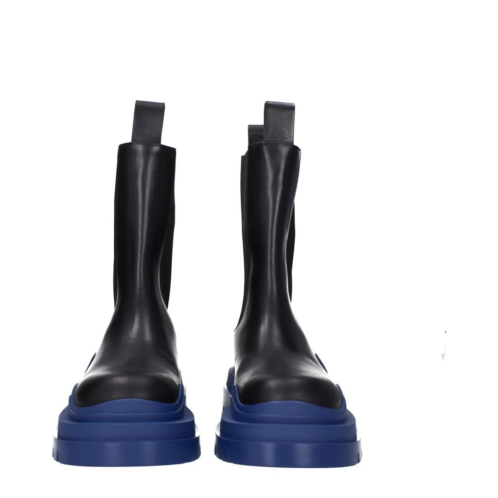 Bottega Veneta Leren boots met hak – Zwart / Blauw