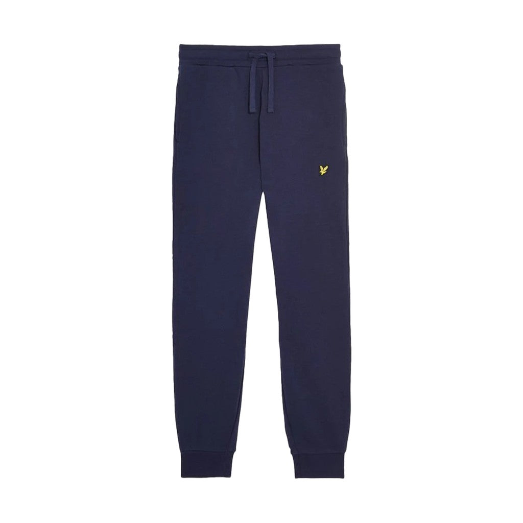 Lyle & Scott Kids Joggingbroek met trekkoord en logo – Marineblauw