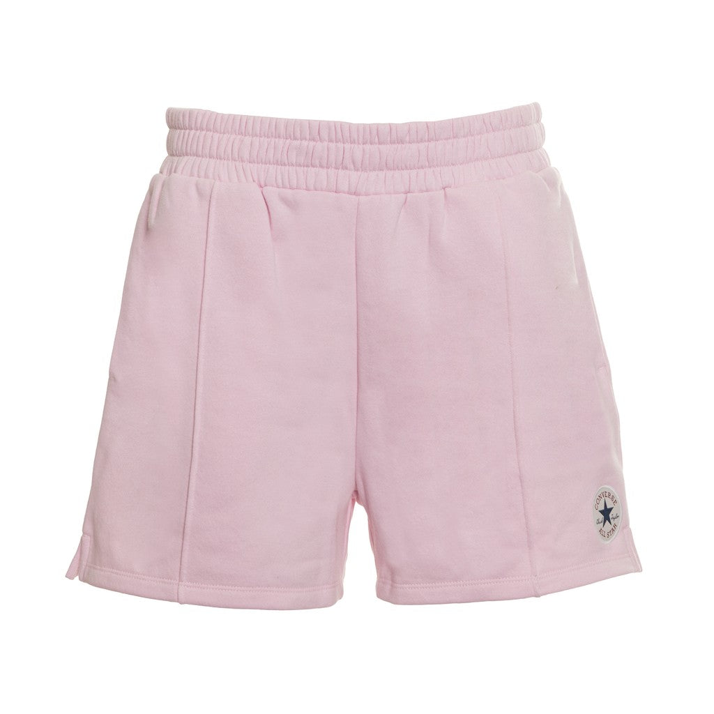 Converse Effen short met zakken en logo – Lichtroze