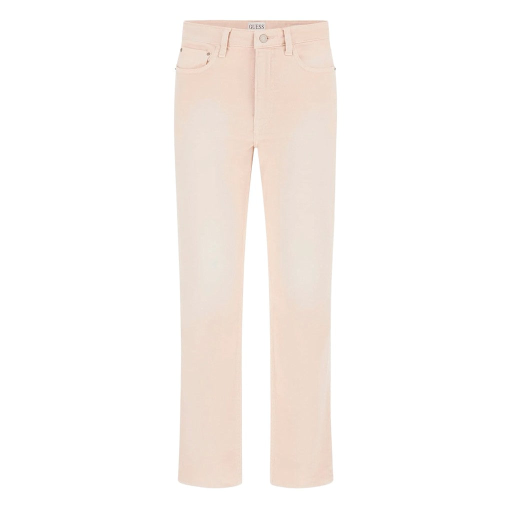 GUESS Broek met vier zakken en logo – Taupe / Meerkleurig