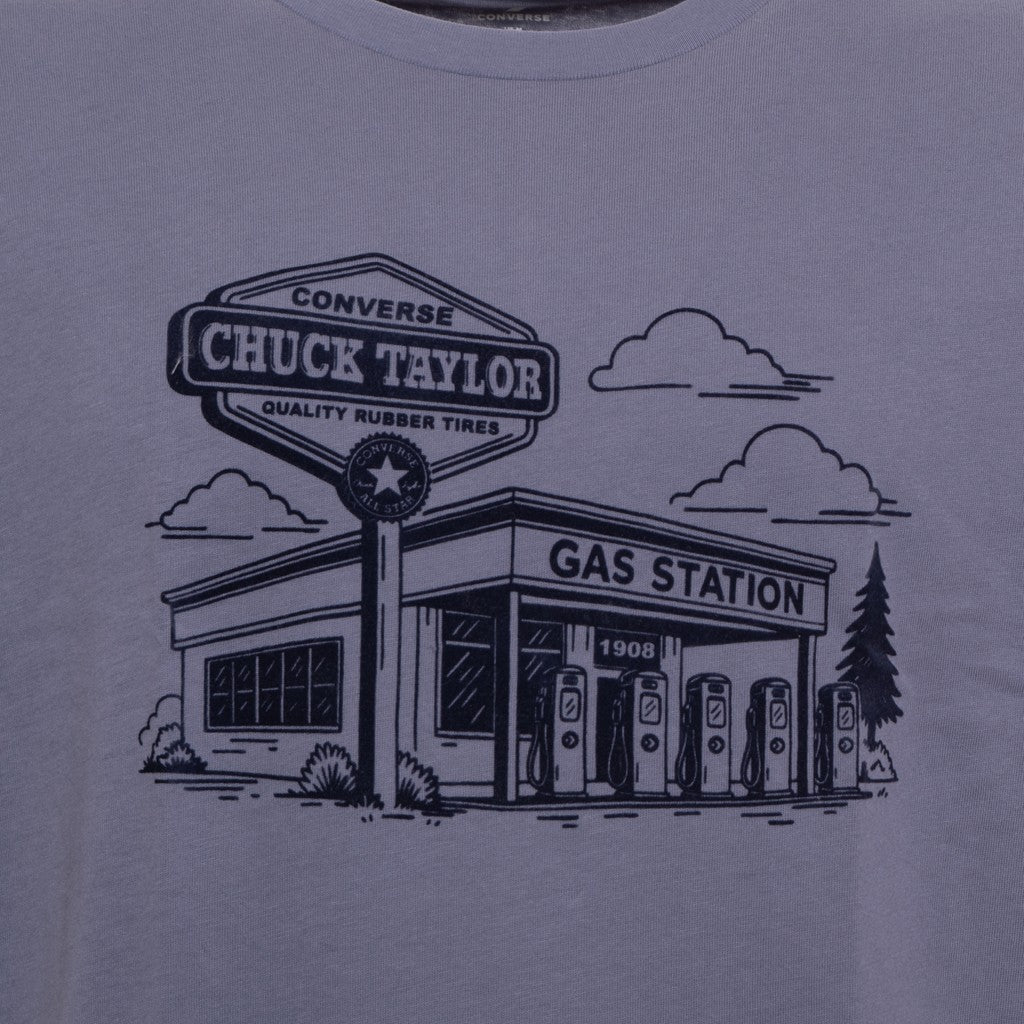 Converse T-shirt met print en logo – Grijs