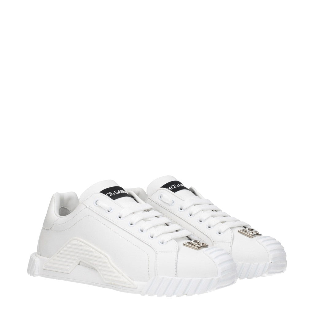 Dolce & Gabbana Leren sneakers – Wit