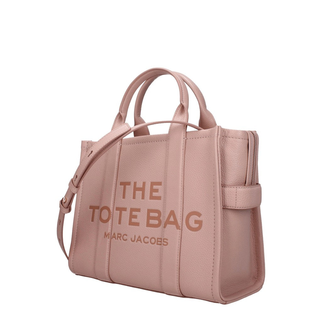 Marc Jacobs The Tote Shopper van leer – Lichtroze