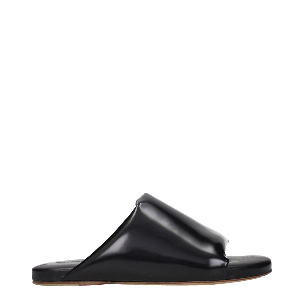 Bottega Veneta Sandalen met leren zool – Zwart