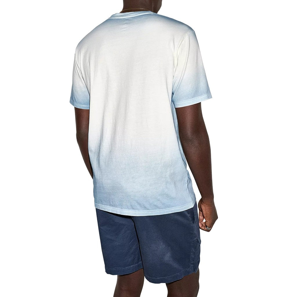 Converse Tweekleurig T-shirt met bedrukt logo – Blauw