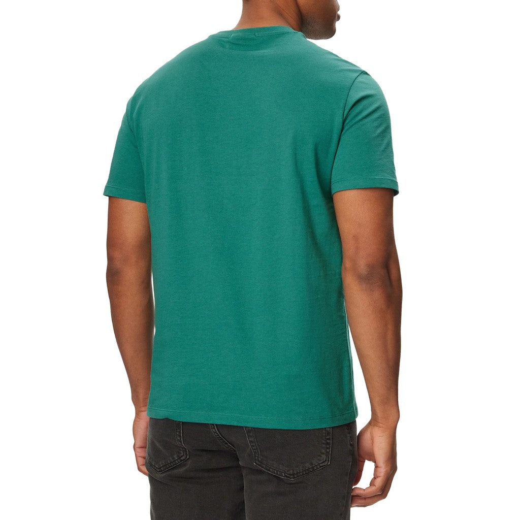 Calvin Klein T-shirt met ronde hals en logo – Blauw