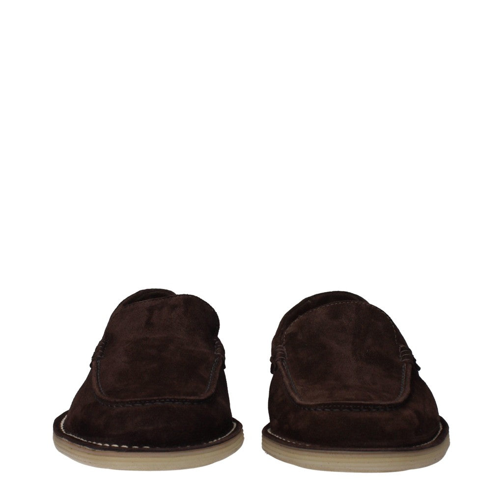 Dolce & Gabbana Loafers met rubberen zool – Donkerbruin