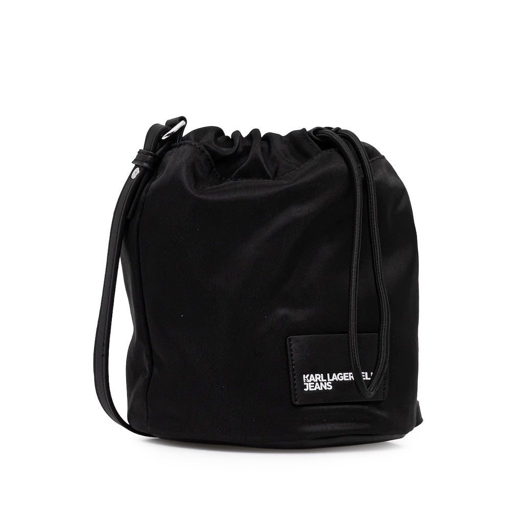 Karl Lagerfeld Crossbodytas met trekkoord – Zwart