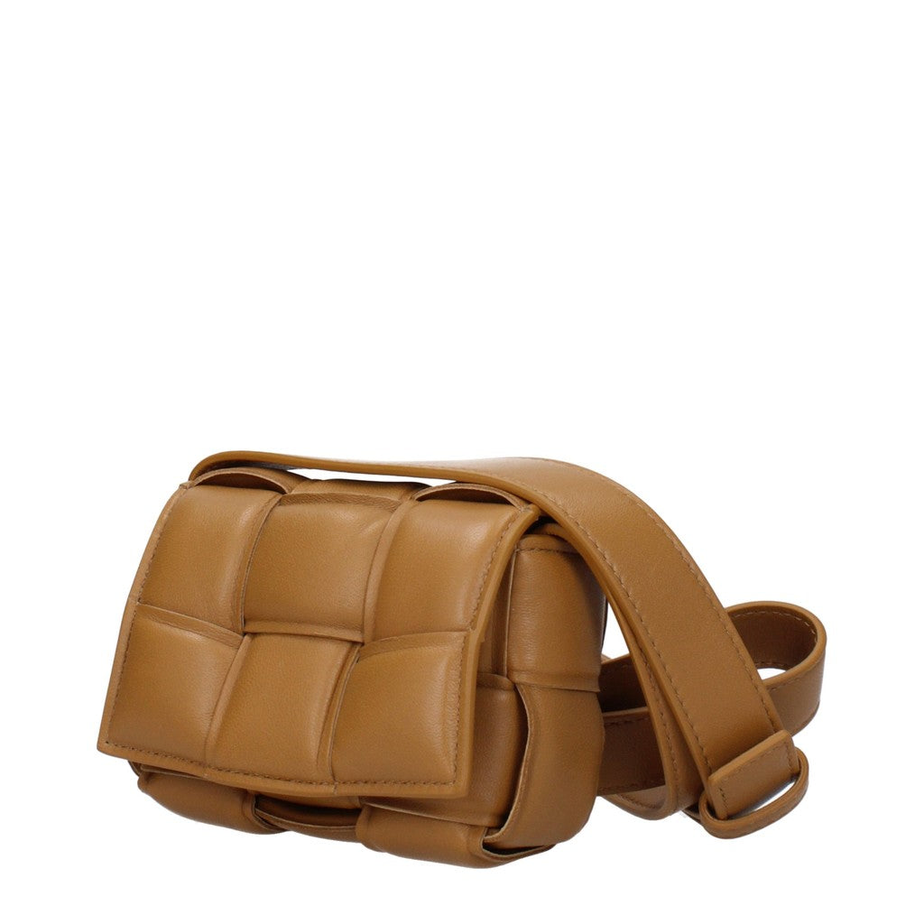 Bottega Veneta Mini crossbodytas van leer – Camel