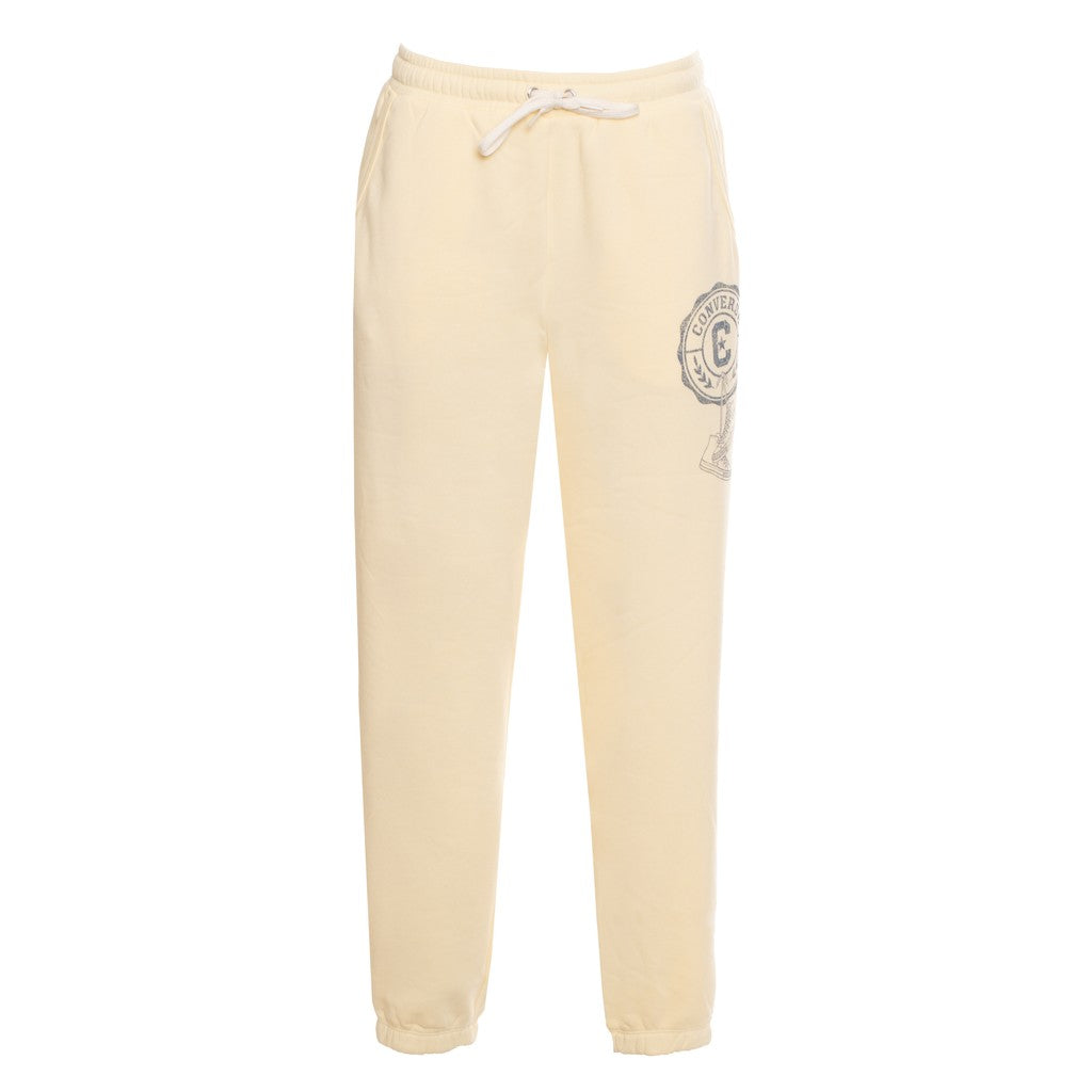 Converse Joggingbroek met trekkoord en bedrukt logo – Lichtgeel