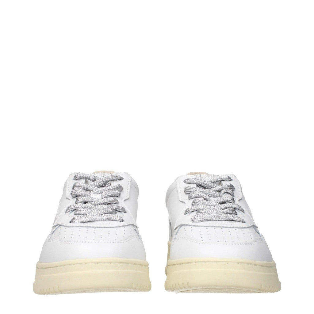 Autry Medalist Sneakers van leer en suède met veters – Wit