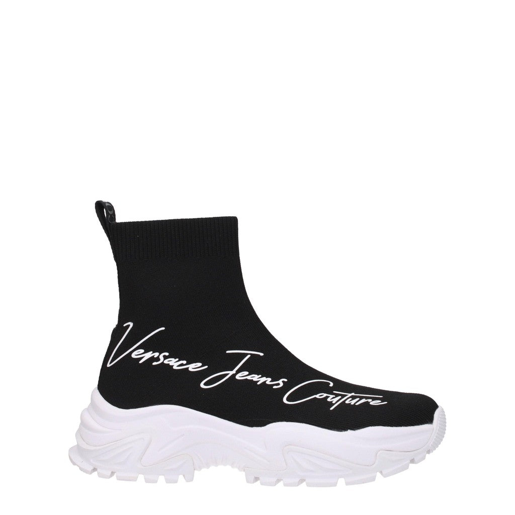 Versace Hoge sneakers – Zwart / Wit