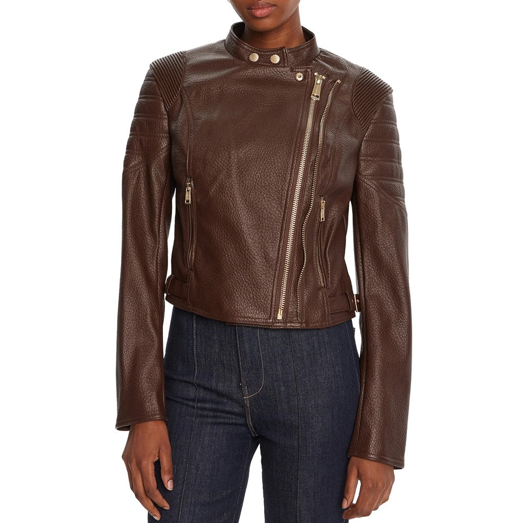 Guess Jas van imitatieleer met ritssluiting – Meerkleurig