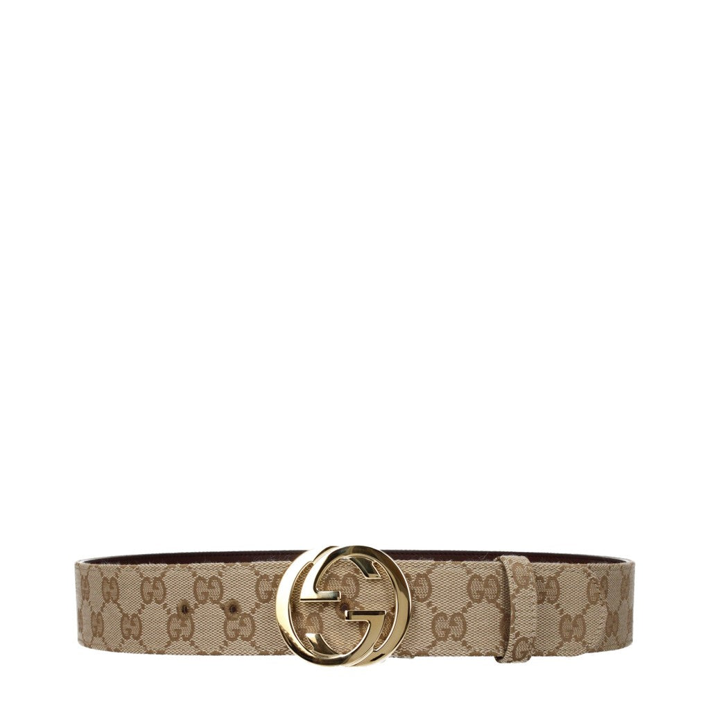 Gucci Brede riem met knoopsluiting – Beige