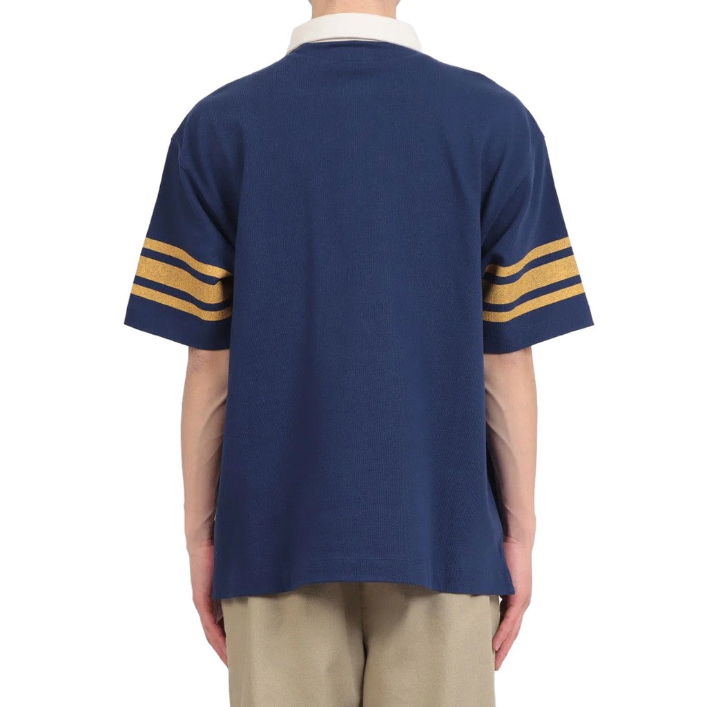 Guess Polo met logoprint – Marineblauw