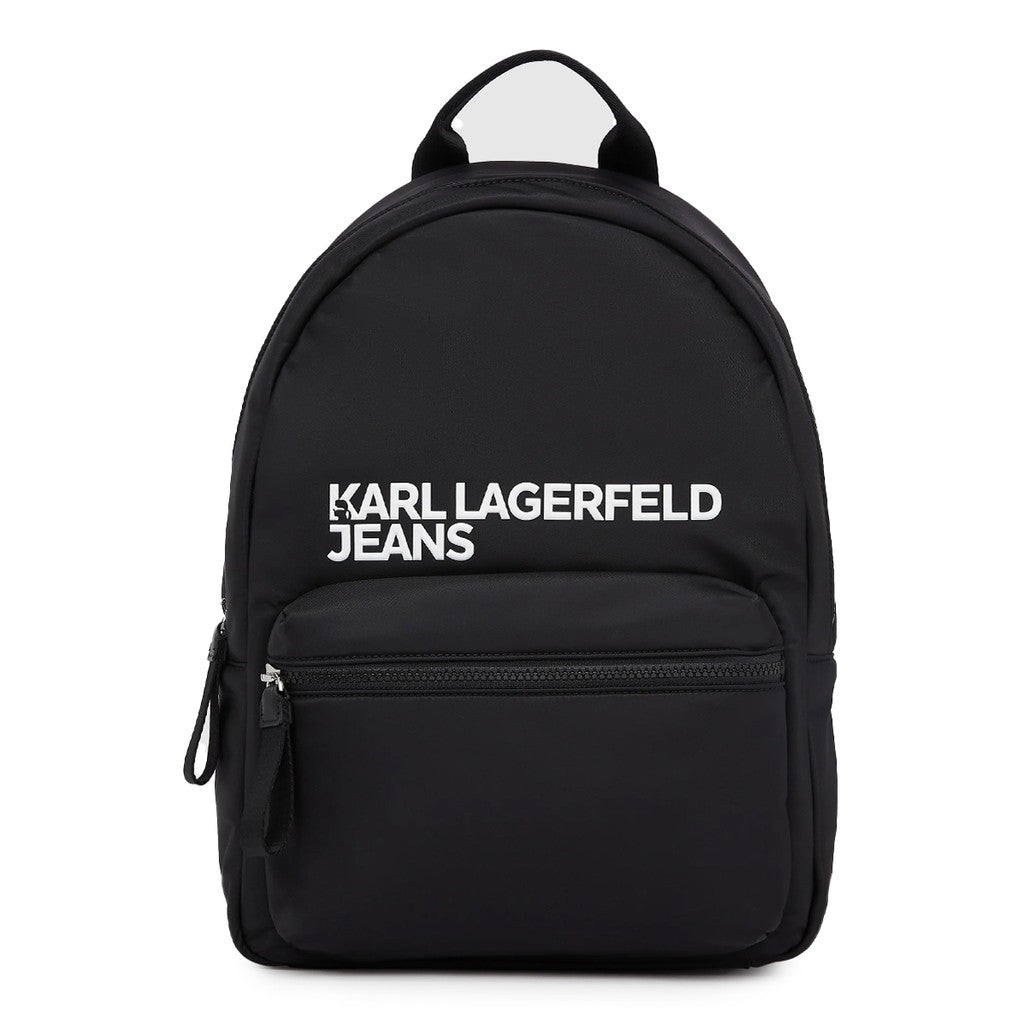 Karl Lagerfeld Rugzak met rits en logo – Zwart