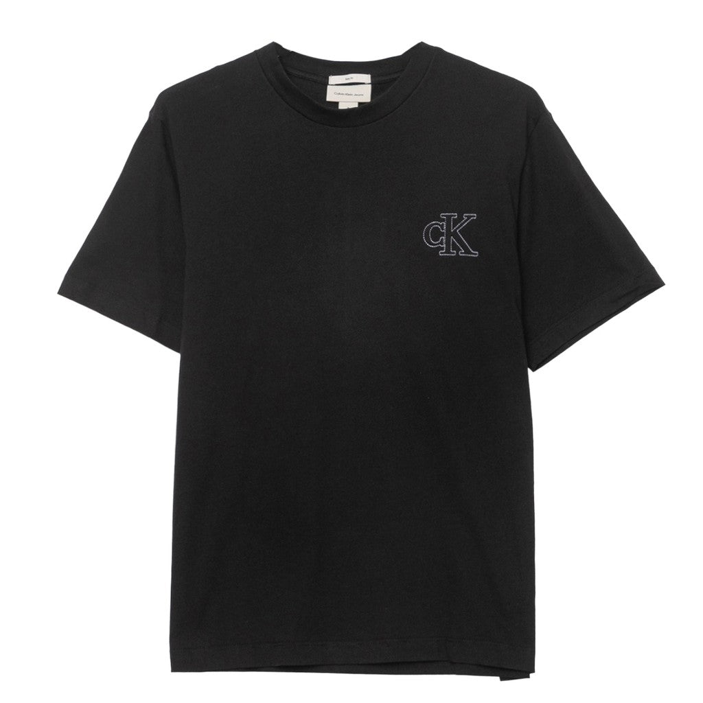 Calvin Klein T-shirt met geborduurd logo – Zwart