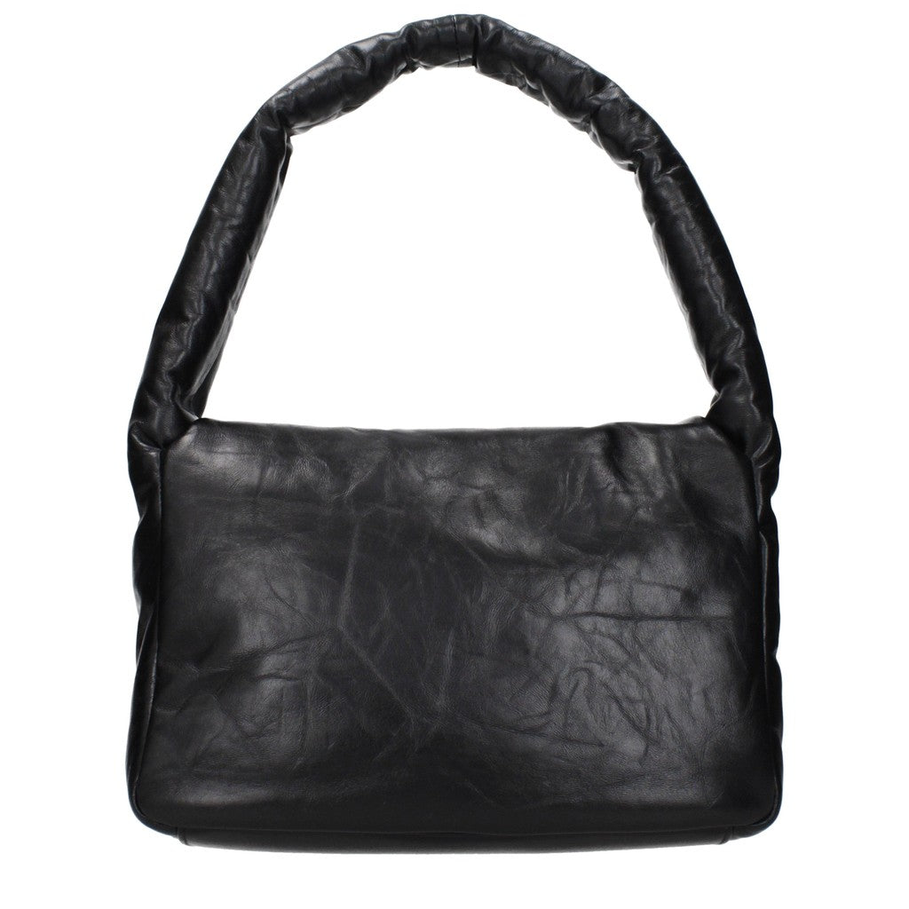 Balenciaga Monaco Schoudertas met goudkleurige details – Zwart