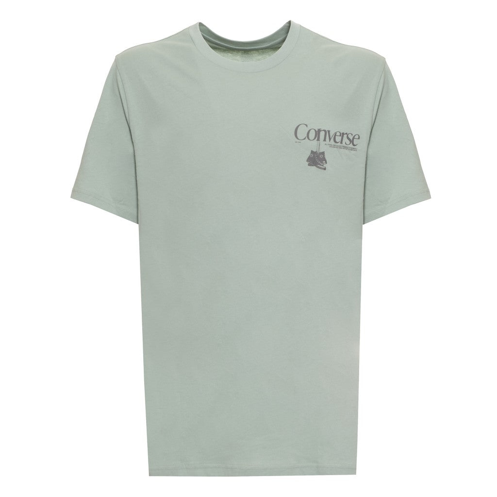 Converse T-shirt met print en bedrukt logo – Groen