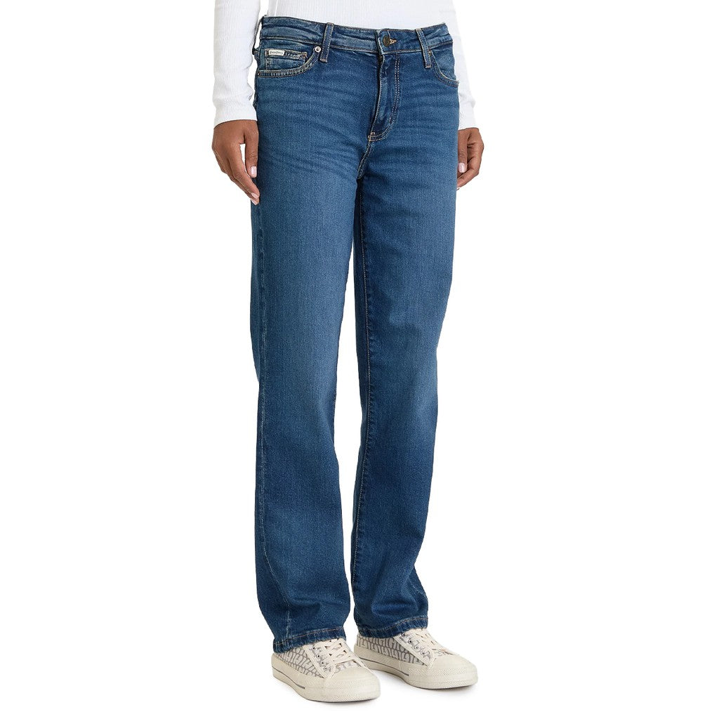 Guess Jeans met logo en vijf zakken – Blauw