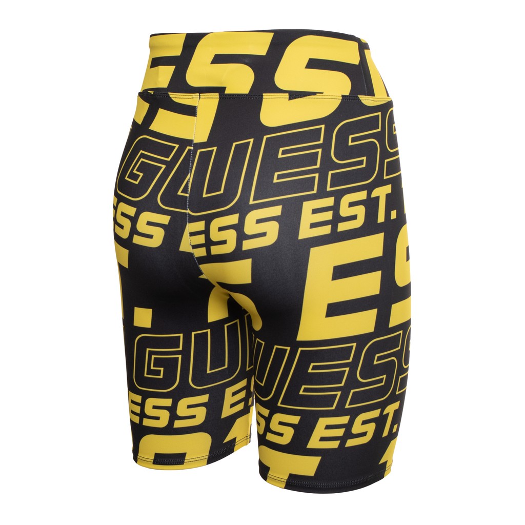 Guess Tweekleurige short met logo – Zwart / Geel