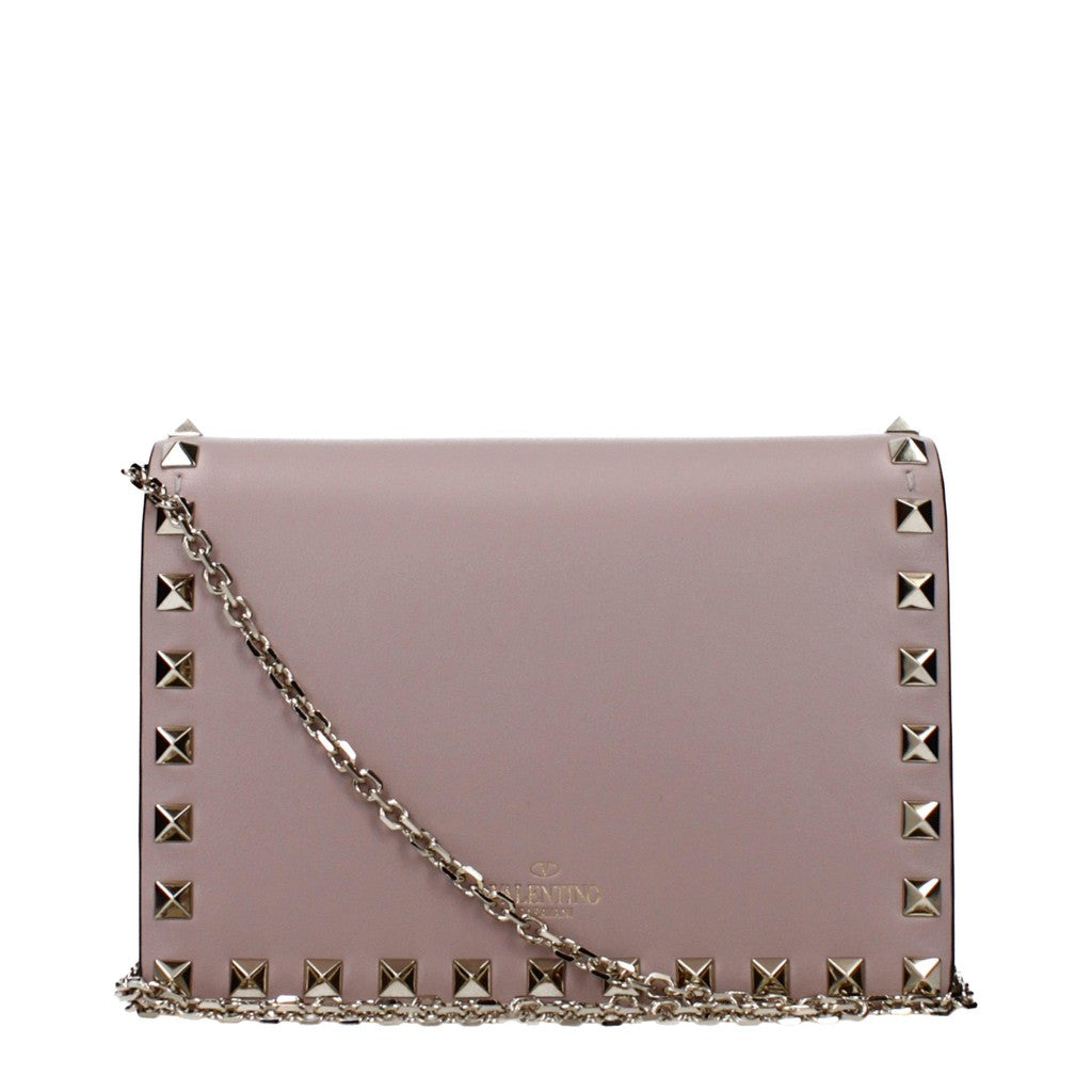 Valentino Garavani Rockstud Crossbodytas met twee vakken – Oudroze