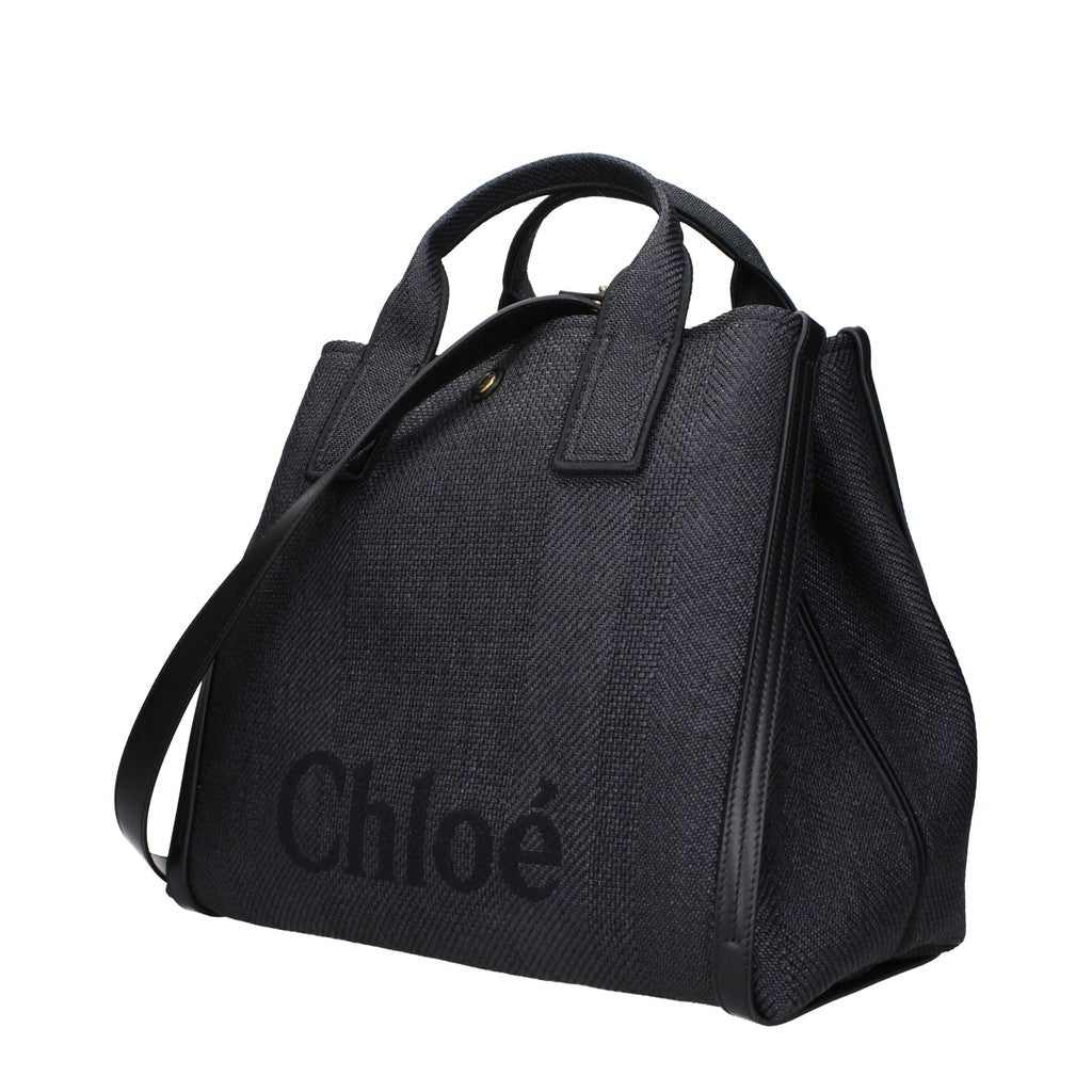 Chloé Carry Shopper – Zwart / Marineblauw