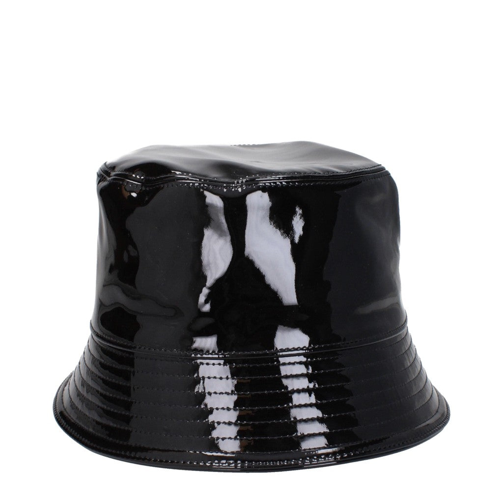 Prada Lakleren vissershoed – Zwart
