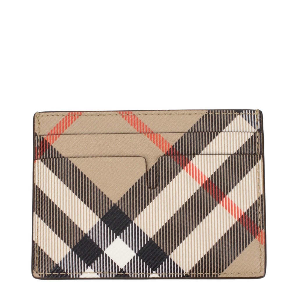Burberry Slanke kaarthouder met vijf pasjesvakken – Beige