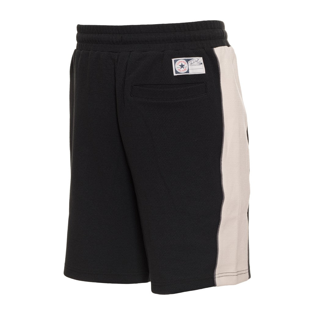 Converse Tweekleurige bermuda short met trekkoord – Zwart