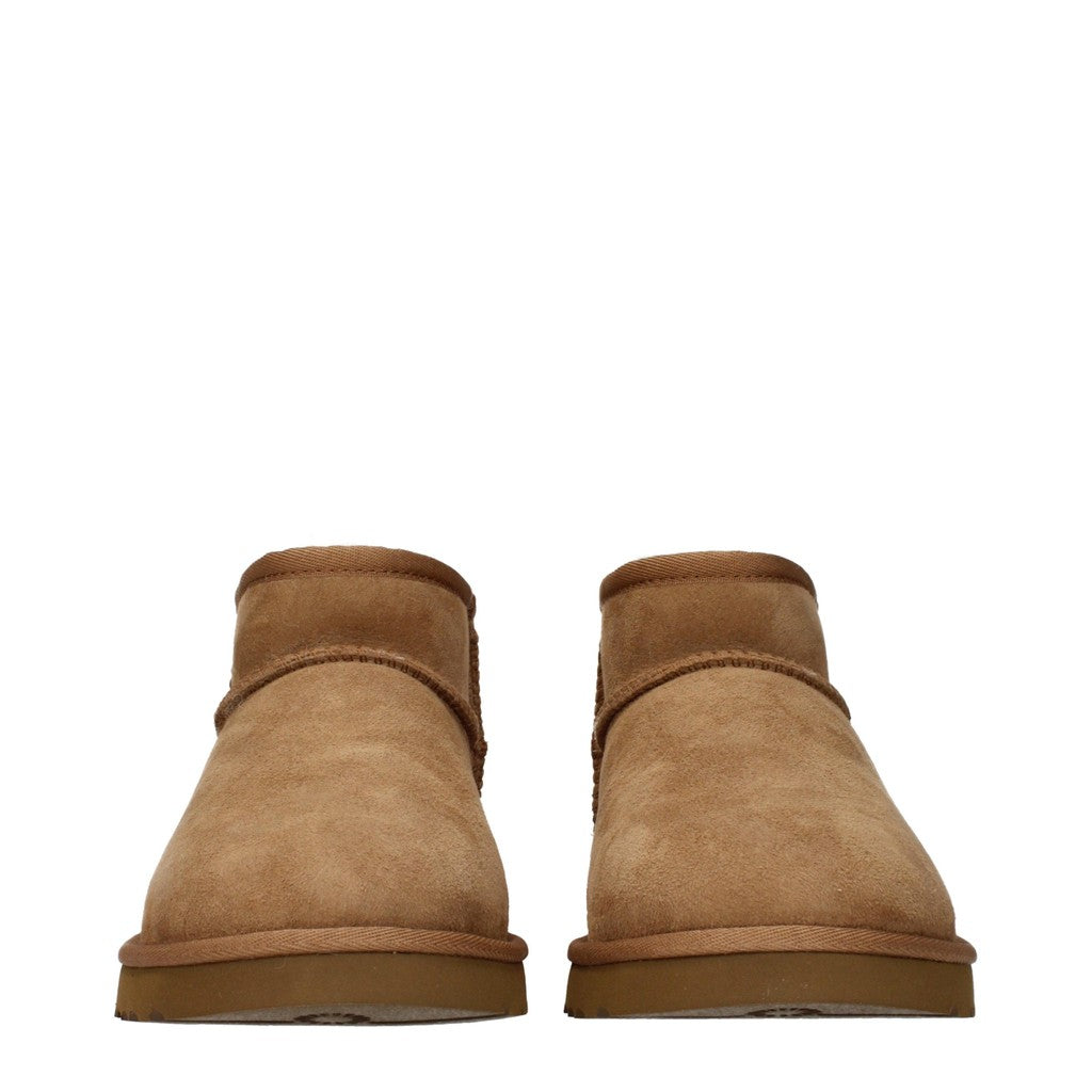 Ugg Classic Ultra Mini Enkellaarzen – Beige / Bruin